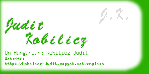 judit kobilicz business card